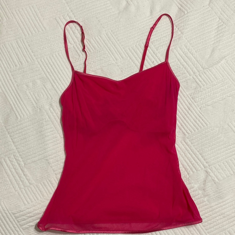 Hot pink Vintage Mesh Cami - Cossabella MED ✨